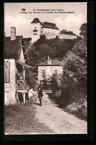 AK St-Léonard, L`Artige aux Moines et le Château du Muraud restauré