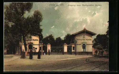 AK Köln a. Rh., Eingang zum Zoologischen Garten