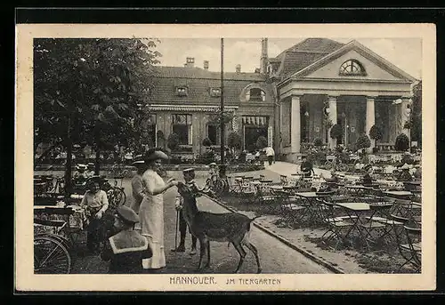 AK Hannover, Cafe im Tiergarten