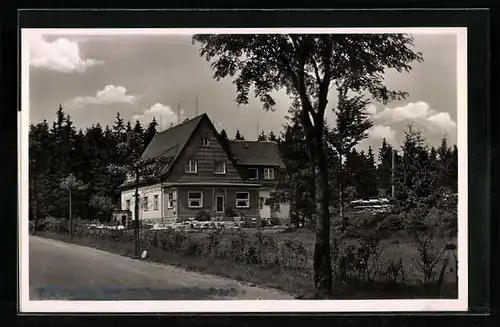 AK Johanngeorgenstadt, Pension Grenzlandbaude von Rud. Lindner