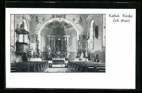 AK Zell (Pfalz), Inneres der Kath. Kirche