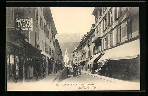 AK Albertville, Rue Gambetta