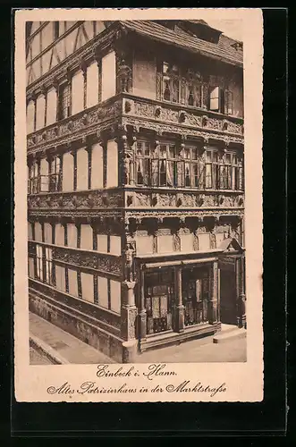 AK Einbeck i. Hann., altes Patrizierhaus in der Marktstrasse