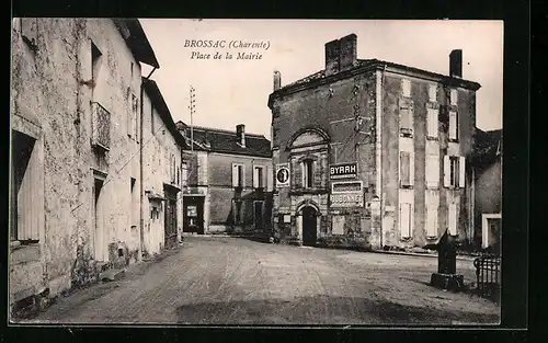 AK Brossac, Place de la Mairie