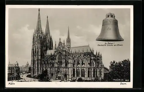 AK Köln, Dom und St. Peter-Glocke