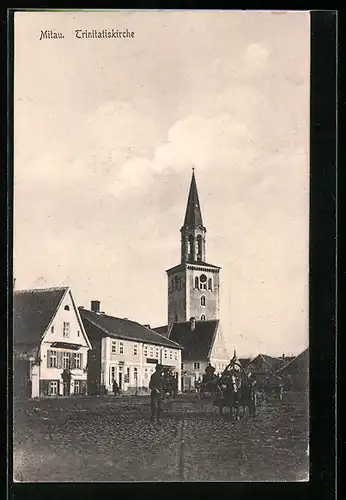 AK Mitau, Ansicht der Trinitatiskirche