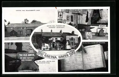 AK Gretna Green, Gretna Hall, Blacksmith`s Shop, Interior of Gretna Hall Blacksmith`s Shop, Marriage Register