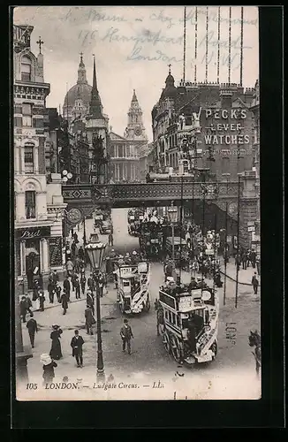 AK London, Ludgate Circus