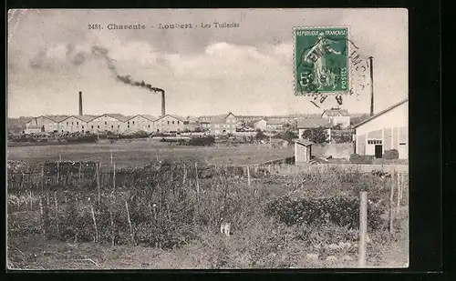 AK Loubert, Charente, Les Tuileries, Vue generale