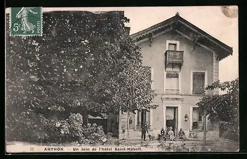 AK Anthon, Un coin de l`Hotel Saint-Hübert