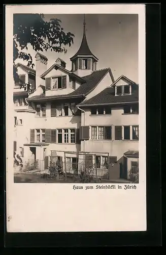 AK Zürich, Haus zum Steinböckli, Schipfe 45