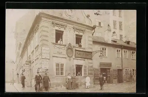 Foto-AK Wien, Tischler Josef Graf, Freiung 6