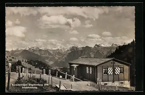 AK Sarnen, Barackenlager Glaubenberg, Soldatenstube