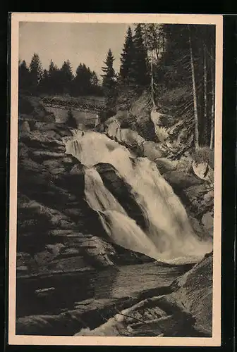 AK Oberstaufen /bayer. Allgäu, Wasserfall bei Krebs