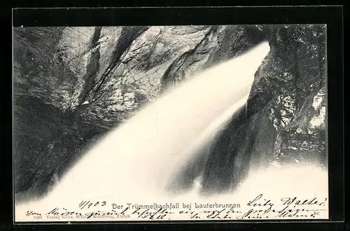 AK Der Trümmelbachfall bei Lauterbrunnen