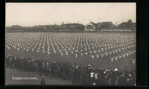 AK Leipzig, 1. Deutsches Arbeiter Turnfest 1922, Knabenturnen