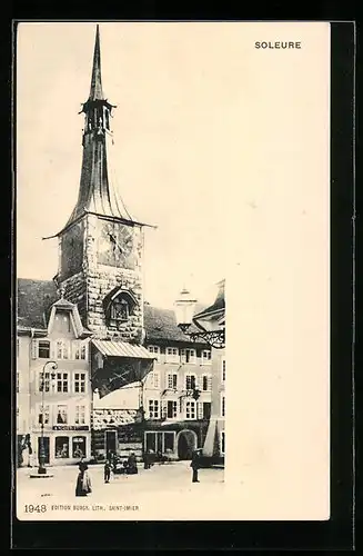 AK Solothurn, Blick auf Kirche