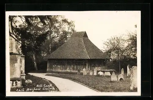 AK East Bergholt, The Bell Cage, Church