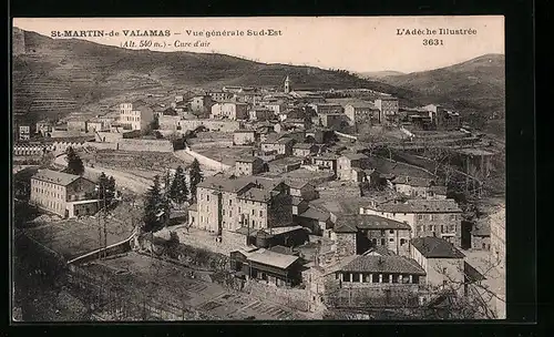 AK St-Martin-de-Valamas, Vue générale Sud-Est