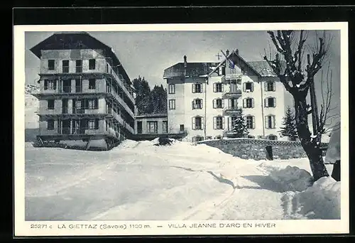 AK La Giettaz, Villa Jeanne D`Arc en Hiver