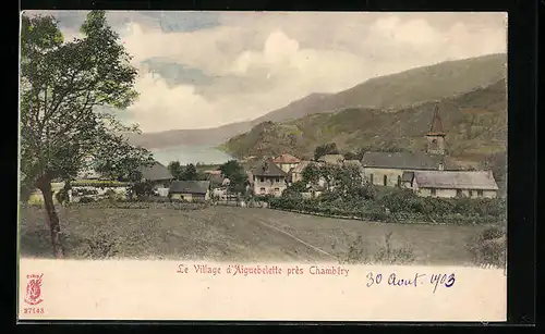 AK Aiguebelette pres Chambery, Vue Generale, L`Eglise