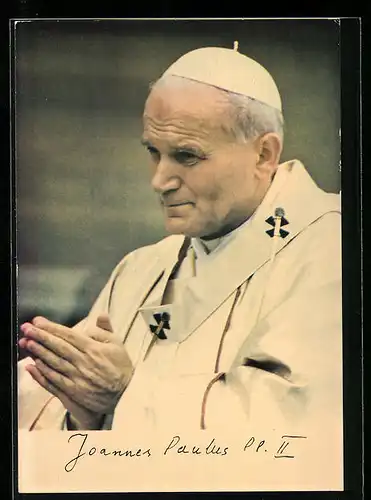 AK Papst Johannes Paul II. beim Beten