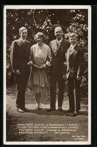 AK Herzog Ernst August zu Braunschweig u. Lüneburg, Herzogin Viktoria Luise & Prinz Ernst August