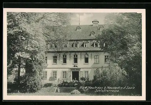 AK Bad Neuhaus b. Neustadt, Schlossterrasse