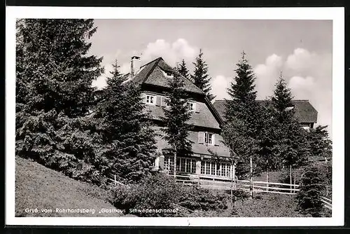 AK Rohrhardsberg bei Schonach, Gasthaus zur Schwedenschanze