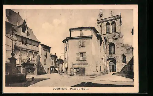 AK Courpière, Place de l`Eglise