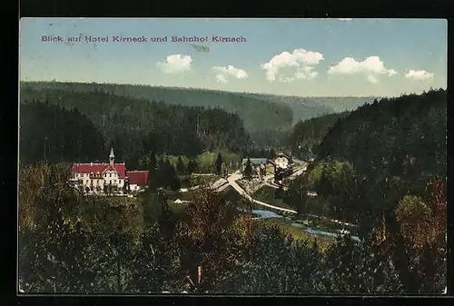 AK Kirnach, Blick auf Hotel Kirneck und Bahnhof