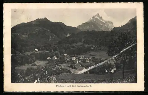AK Filzbach, Gesamtansicht mit Mürtschenstock