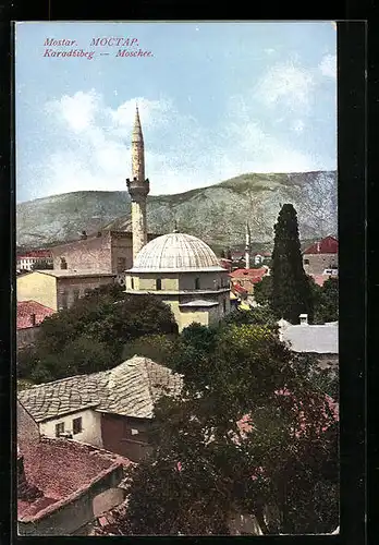 AK Mostar, Blick auf die Karadzibeg-Moschee