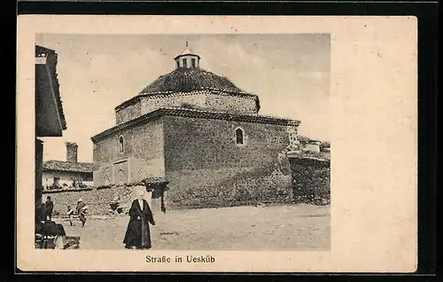 AK Uesküb, Strasse in der Stadt