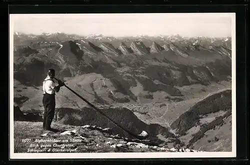 AK Alphornbläser am Säntis