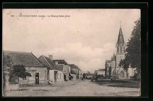 AK Vendoeuvres, Le Bourg Saint-Jean