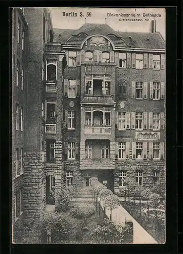 AK Berlin-Kreuzberg, Diakonissenheim Bethesda, Diefenbachstrasse 40