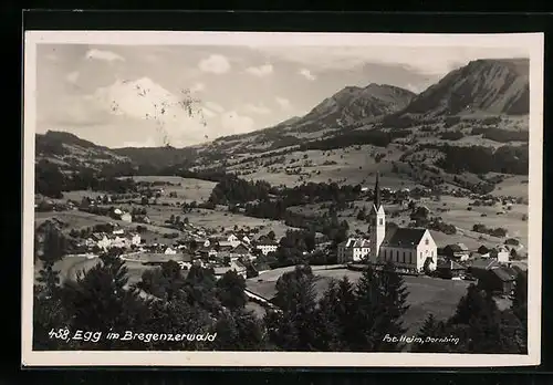 AK Egg im Bregenzerwald, Ortsansicht mit Umland