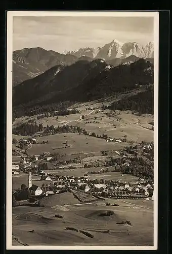 AK Pfronten i. bayr. Allgäu, Höhenluftkurort und Wintersportplatz aus der Vogelschau