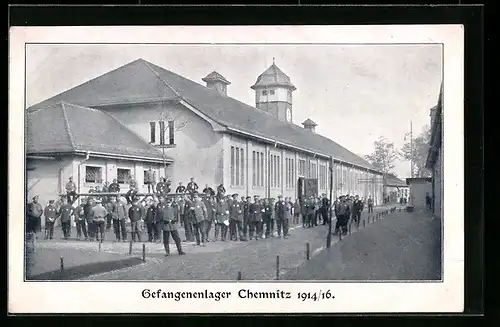 AK Chemnitz, Soldaten im Gefangenenlager, Kriegsgefangene