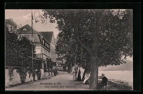 AK Bornhofen a. Rh., Hotel Morbach Burg Liebenstein