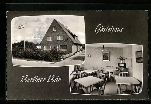 AK St. Peter-Ording, Gästehaus Berliner Bär, Inh.: Erna Schön, Heideweg 23