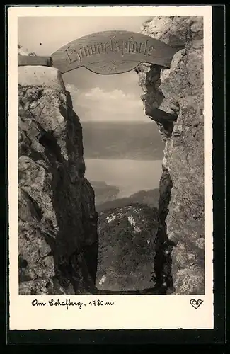 AK Schafberg, Blick durch die Himmelspforte