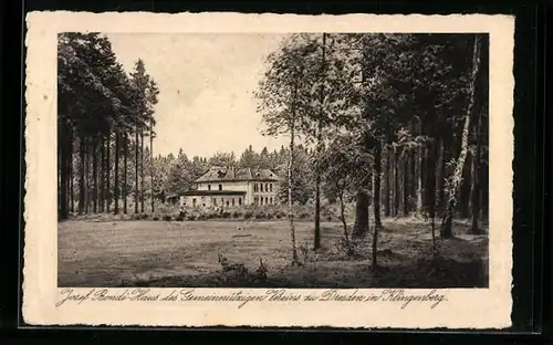 AK Klingenberg /Dresden, Josef Bondi-Haus des Gemeinnützingen Vereins