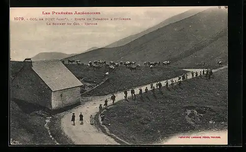 AK Col de Port, Route de Tarascon a St-Girone, le Sommet du Col