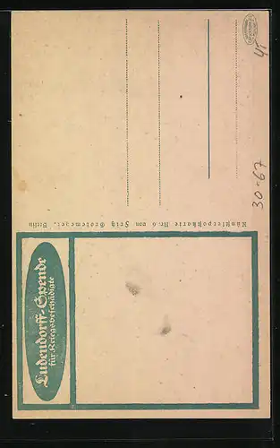 AK Ludendorff-Spende für Kriegsbeschädigte, Feldgrauer Sämann