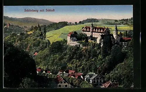 AK Schönberg, Blick auf das Schloss