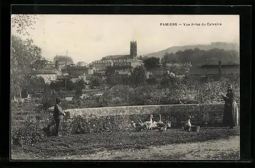 AK Pamiers, Vue prise du Calvaire