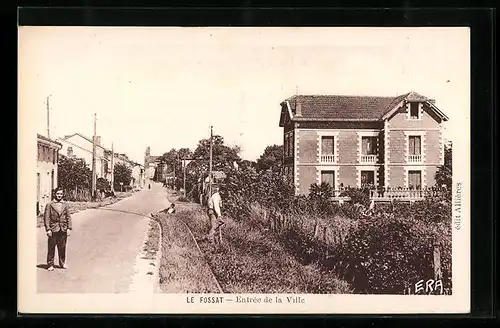 AK Le Fossat, Entrée de la Ville