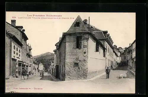 AK Castillon, Route Departementale et Grande Rue